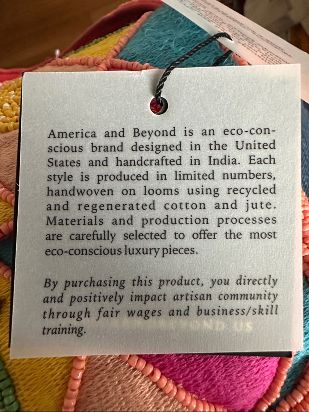Beaded Fruit Patchwork Shoulder Bag by America & Beyond - Picture 7 of 8
